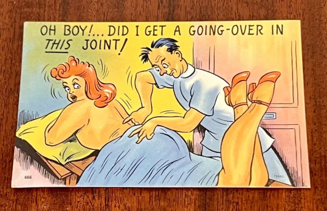 Antique Comic humor Tichnor Limen Postcard unposted, desirable card, "Oh Boy"
