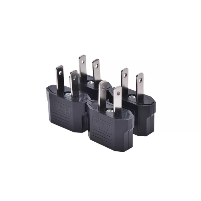 4 Stück EU Euro Europa zu US USA Power Jack Wandstecker Konverter Adapter