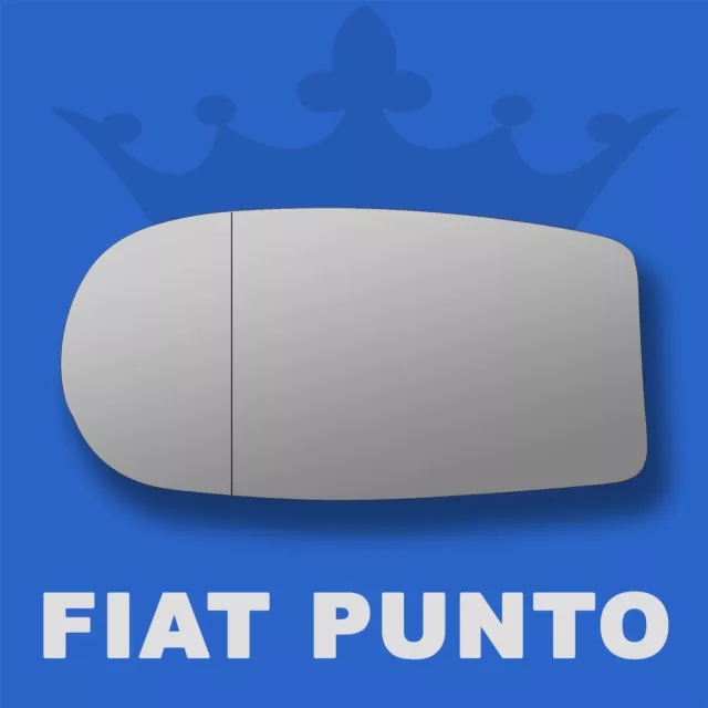 for Fiat Punto wing door mirror glass 1999-2009 Left Passenger side Blind Spot