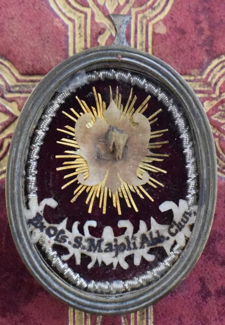 RELIC RELIQUARY RELIQUIA relicario reliquiario shrine S.MAIOLO DI CLUNY ...