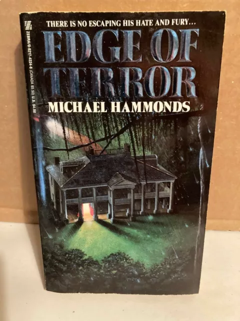 Edge of Terror by Michael Hammonds, RARE OOp SUSPENSE PB