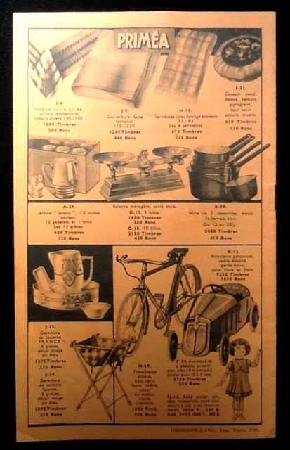 Catalogo/Brochure (Gennaio 1936) Priméa La Premium A Vostro Scelta! (215x130) X