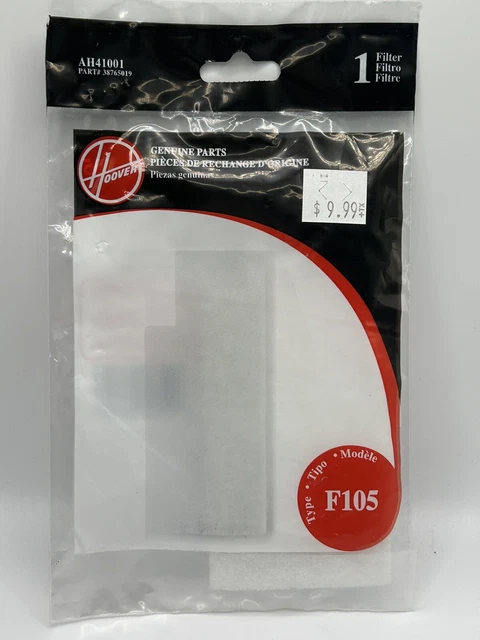 Gen Hoover Windtunnel Upright Vacuum Type F105 Motor Filter Single Part Ah41001