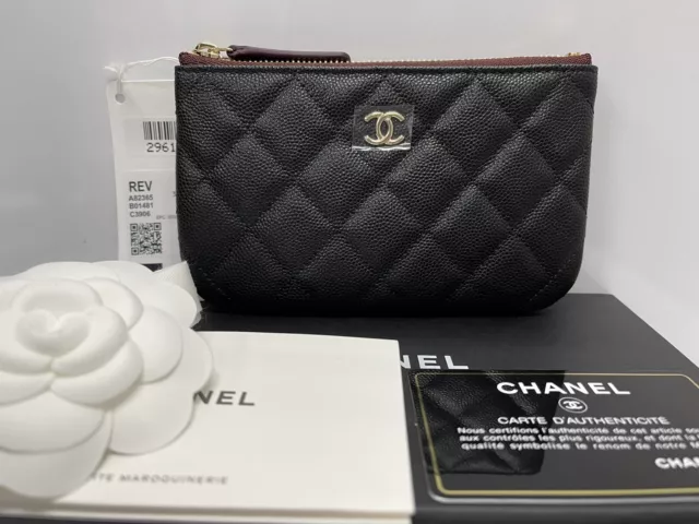 CHANEL, Bags, Chanel Black Caviar Cc Zip Coin Purse