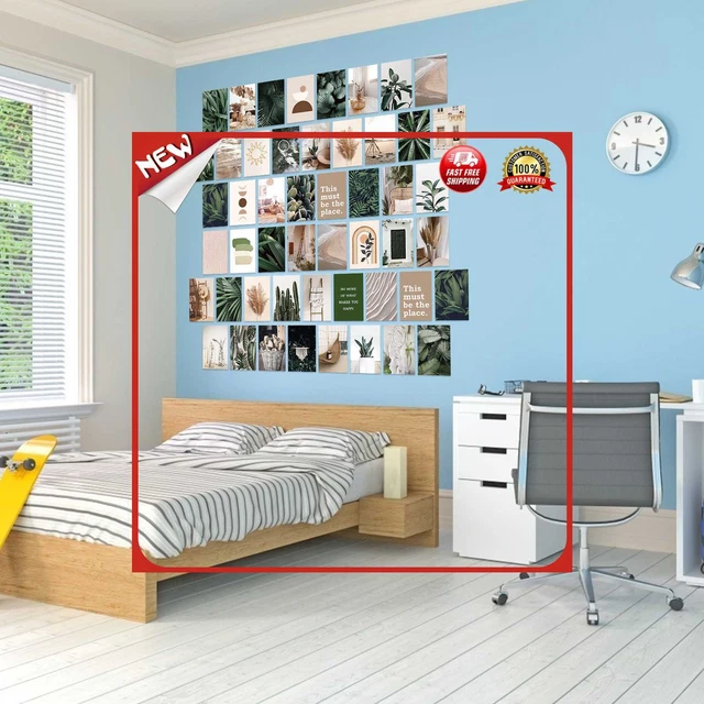 Kit de collage de pared de fotos estéticas del Reino Unido 50 piezas de carteles pegatinas de pared (M3120)