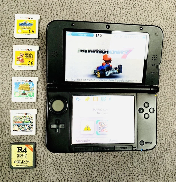 NINTENDO 3DS XL Console da Gaming con 5 Giochi Animal Crossing R4