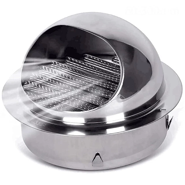 1PC STAINLESS STEEL Wall Ceiling Air Vent Ducting Ventilation Exhaust ...