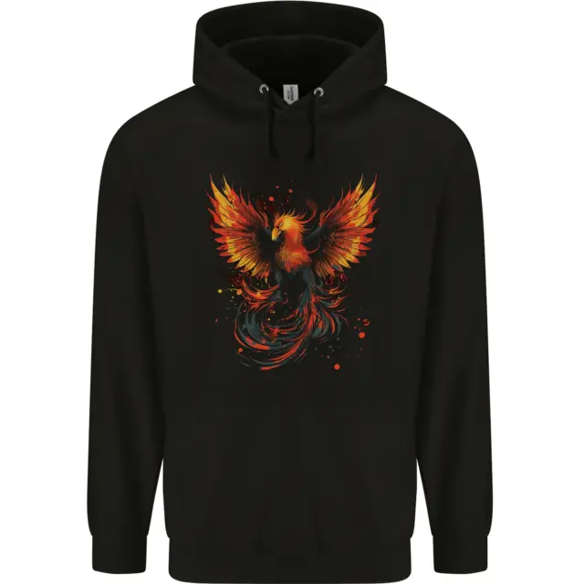 A Phoenix Rising From the Flames Fantasy Childrens Kids Hoodie