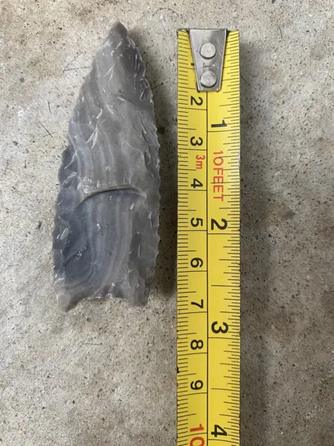 Hornstone Clovis Spearhead Arrowhead 2 3/4”