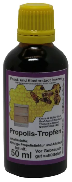 50 ml 40 % Propolis Tinktur Lösung Tropfen direkt vom Imker