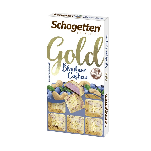 Schogetten Selection Oro Bianco Cioccolato Mirtillo Anacardi 100g