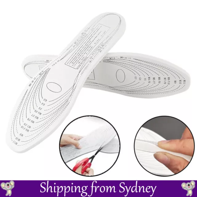 10Pairs Memory Foam Insoles Lightweight Shoe Pads Mens Womens Comfortable Diy