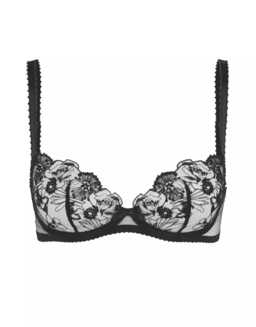 Agent Provocateur Jayce Plunge Underwired Bra Size 36B, Black