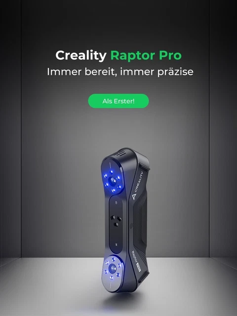 CREALITY RAPTOR /RAPTOR Pro /Raptor X 3D Scanner,2025 Neuheit,EU plug ...
