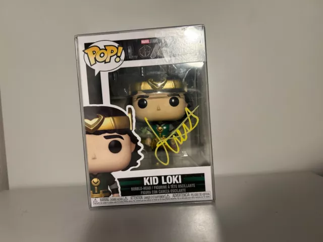 Funko Pop Signed Kid Loki By Jack Veal W/ MCU Geeks Authenticity COA