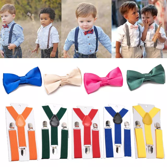 Colorful Harness Clip Bowtie Suspenders Smooth Harness Clip Tie Suit More Style。