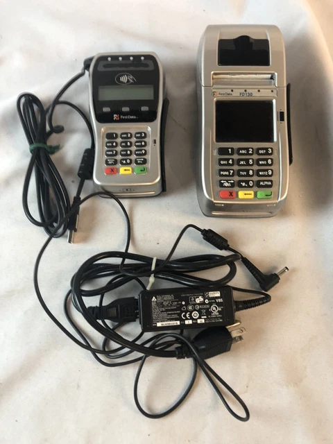 First Data FD130 Credit Card Terminal & First Data Pin-pad