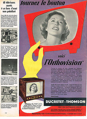 PUBLICITE ADVERTISING  1965   THOMSON  fer à repasser superautomatique 