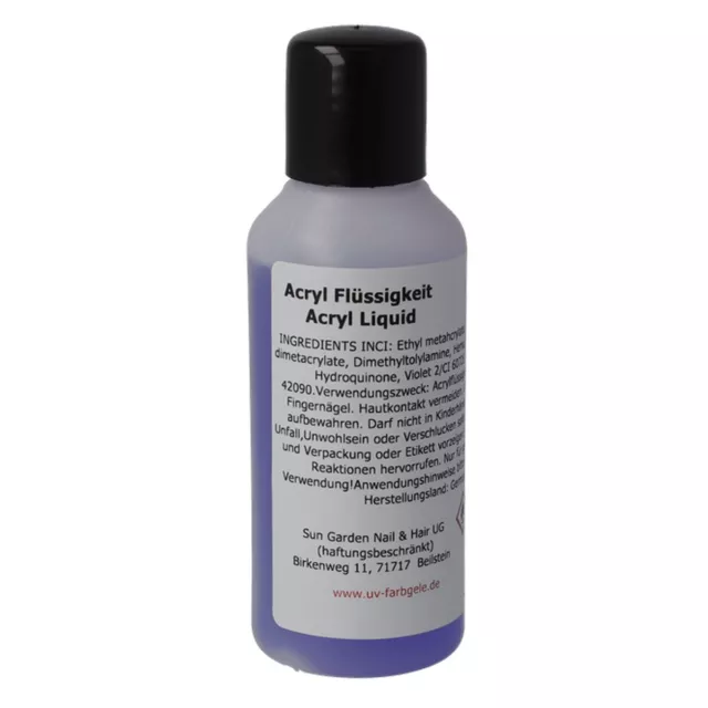 Acrylflüssigkeit - Acryl Liquid 100 ml für Acrylmodellage - Acryl Flüssigkeit fü