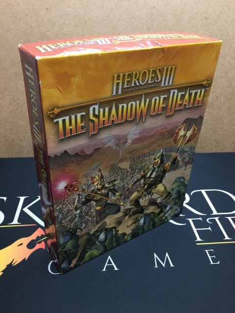 Jeu PC Heroes Of Might And Magic 3: The Shadow Of Death - Big Box Rare - État Très Abîmé