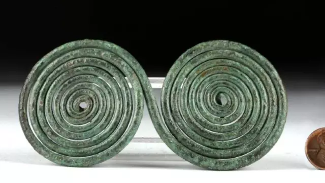 Hallstatt Bronze Spiral Cloak Pin Ancient Jewelry Art 8th to 7th century BCE