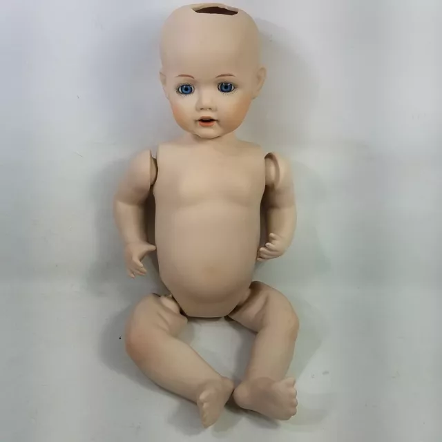 Kestner Repro JDK Hilda Baby Doll Blue Eyes Bisque 14" JF 1914 X1070 Unstrung