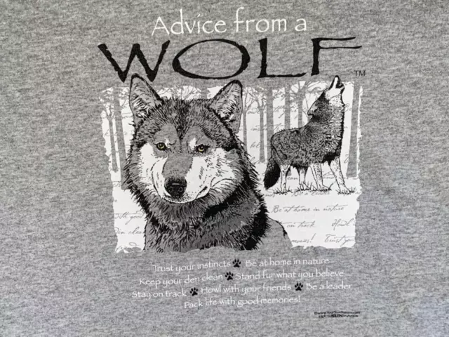 Advice From A Wolf  Gildan T-Shirt M - Medium -New