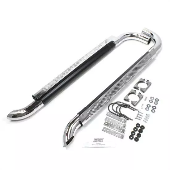 Patriot Exhaust H1060 Chrome Side Pipes w/Mufflers, 60 Inch, PR