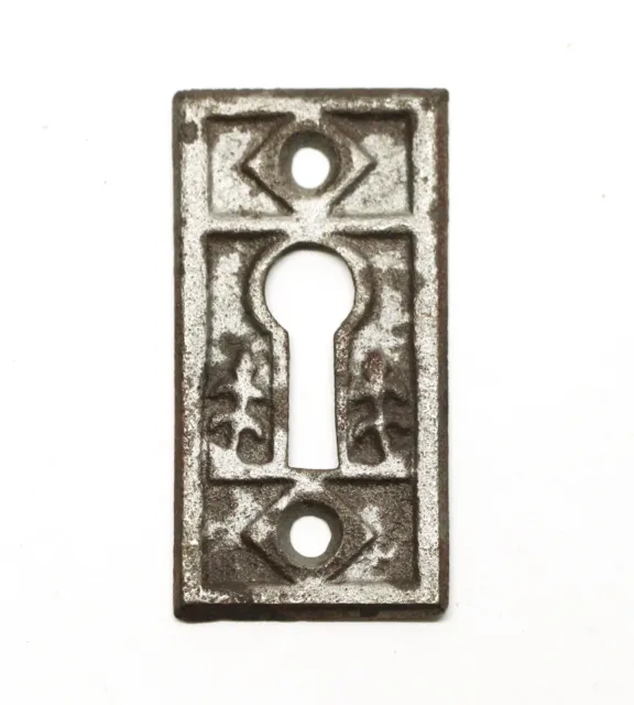 Antique 2 in. Cast Iron Victorian Door Keyhole Cover Plate