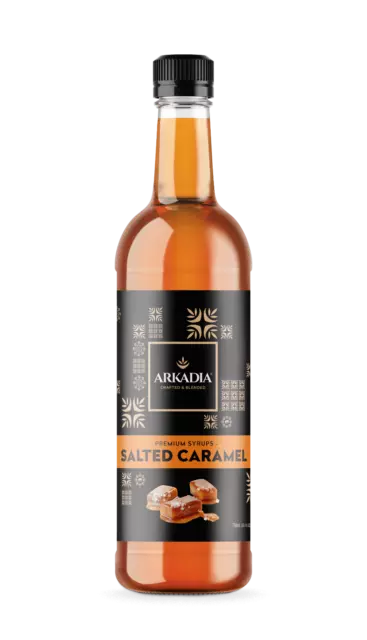 Arkadia Salted Caramel Flavoured Syrup 750ml HOT ICED BARISTA CAFE MILKSHAKE