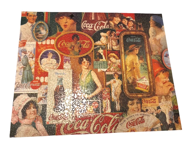 Vintage 1983 Springbok 1000 Piece Coca-Cola Nostalgia Jigsaw Puzzle **READ