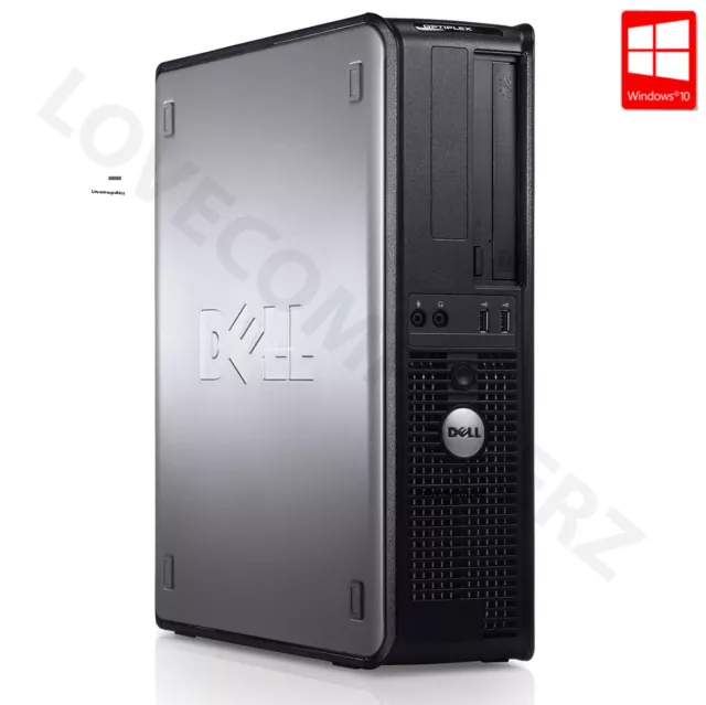 Fast Dell Quad Core Pc Computer Desktop Tower Windows 10 Wifi 8Gb Ram 1000Gb Hdd