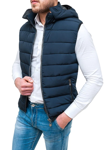 gilet a capuche sans manche homme