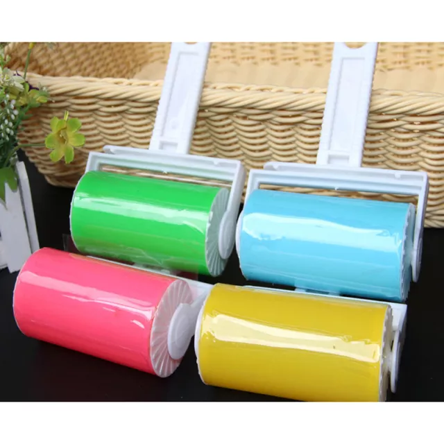 2pc Lint Remover Roller Sticky Brush Dust Fluff Fabric Pet Hair Clothes Washable