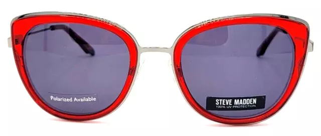 STEVE MADDEN - BELLINI 52/21/140 - RED - NEW Authentic WOMENS SUNGLASSES