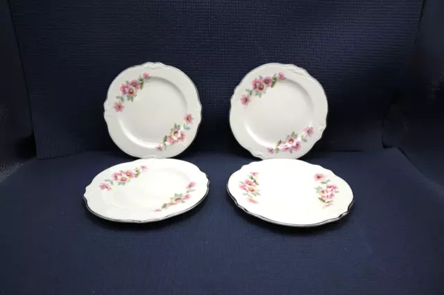 Homer Laughlin China JJ59 Pattern Set of 4 Bread & Butter Plates 6 1/4"