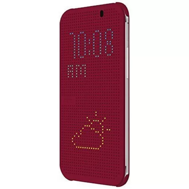 HTC Custodia originale Dot View Flip Cover Plastica rigida Viola per Desire 510 2