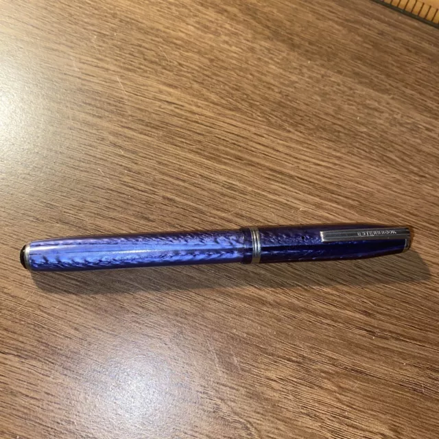 Esterbrook  Vintage Blue E Model  Lever Fill Fountain Pen--9550