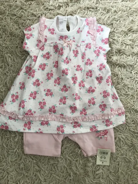 Baby Mädchen Strampler Spielanzug/Kleid All in One Größe 6-9 Monate