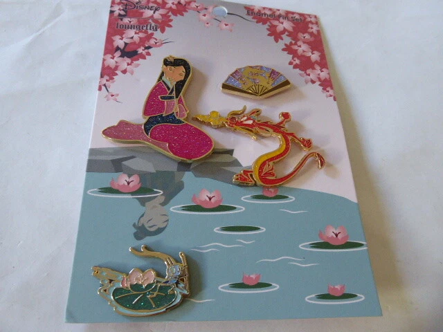 Disney Trading Broches Loungefly Mulan Reflection Ensemble Eur 56 93 Picclick Fr