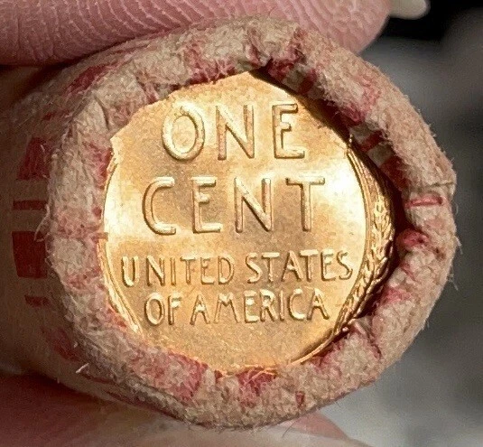 1 US Lincoln Wheat Cent Penny Roll BU/1909 P/S VDB Ender(50 Coins)Old Vintage🔥