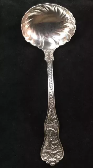 Tiffany Olympian Pattern Sterling Silver Fluted Gravy / Sauce Ladle