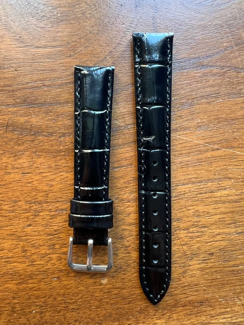Bracelet De Montre Cuir Vintage 16mm – Fabriqué En France, Années 70