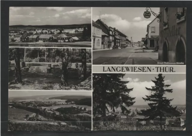 (x258) Langewiesen/Thür.  5 Ortsansichten von 1977, gut erh.