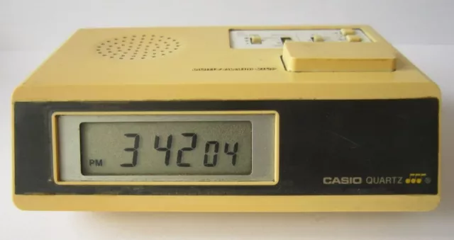 Vintage Early Rare Desk Digital Melody Alarm Quartz Clock "Casio" Ma-1 # 723