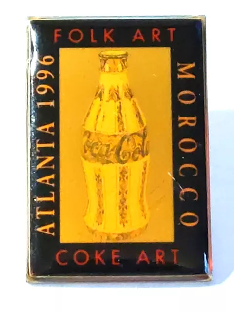 Coca Cola Atlanta 1996 Coke Art Morocco Lapel Pin