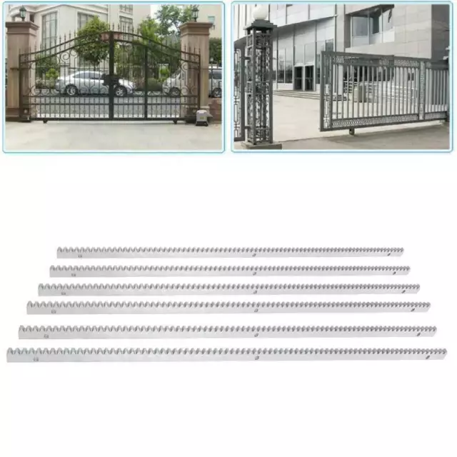 6 pack Electric Automatic Sliding Gate Opener Kit 1m Rails 12mm Gear Rack 2000KG 2