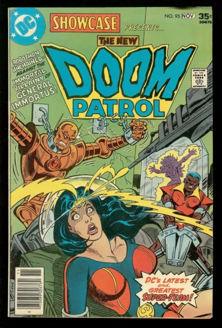Showcase New Doom Patrol #95 (1977) Negative Women Tempest Origin Celsius Vf+