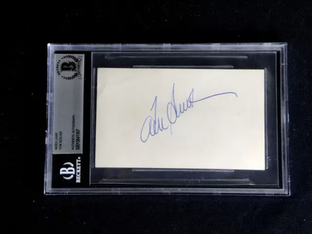 Tom Seaver Beckett Certified Signed Index Card Autograph Baseball Hof Auto