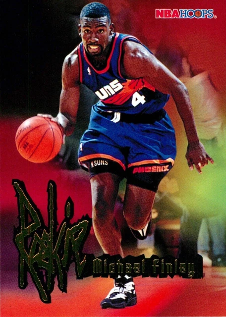 ✺Nouveau✺ 1995 PHOENIX SUNS NBA Rookie Card MICHAEL FINLEY Hoops